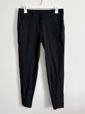 Abendroth Pants Women’s Black Golf Peggy Professional Ankle Zip Stretch Size 6